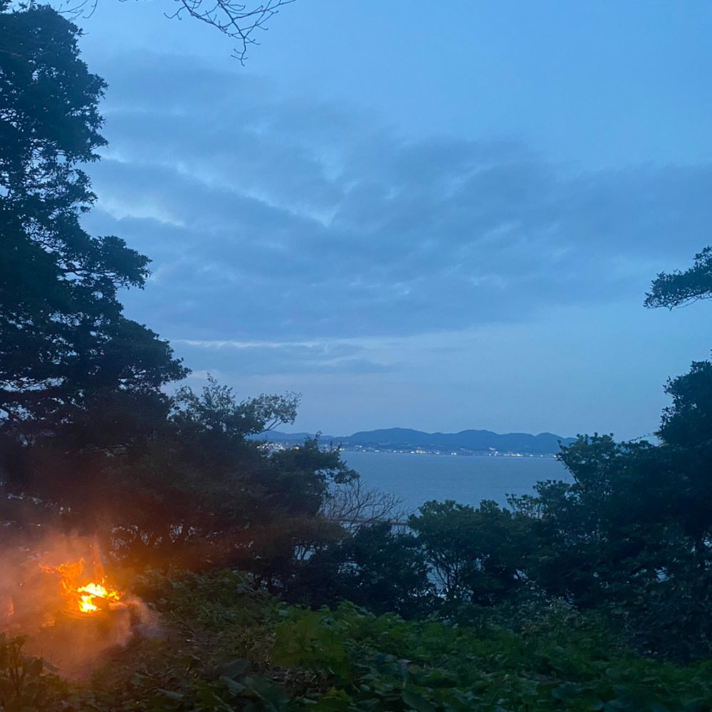 bushcraft campsite kaneda miura kanagawa japan