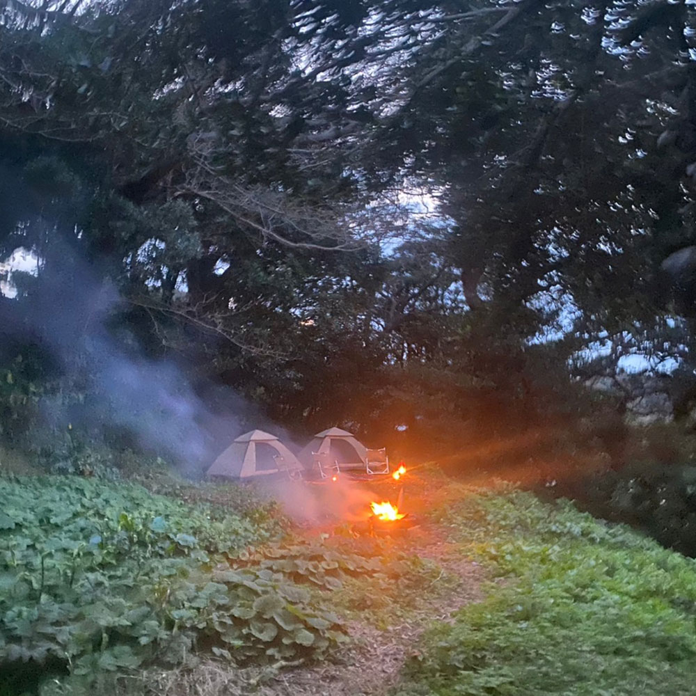 bushcraft campsite kaneda miura kanagawa japan
