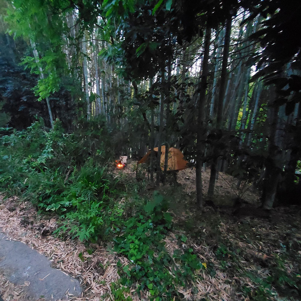 bushcraft campsite notsuda machida Tokyo  japan