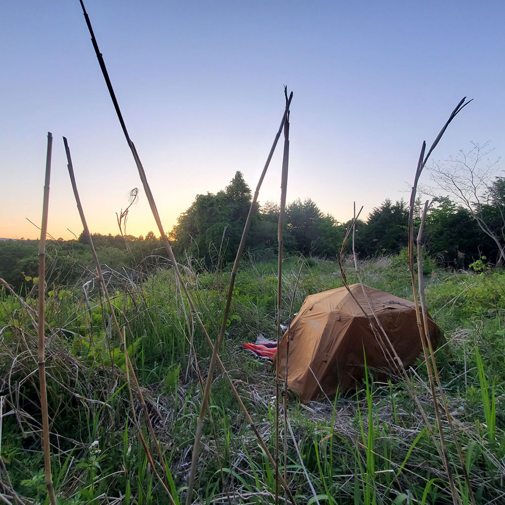 bushcraft campsite minami-soma fukushima  japan