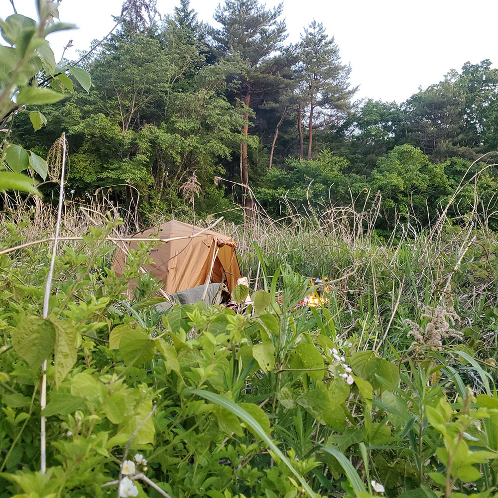 bushcraft campsite minami-soma fukushima  japan