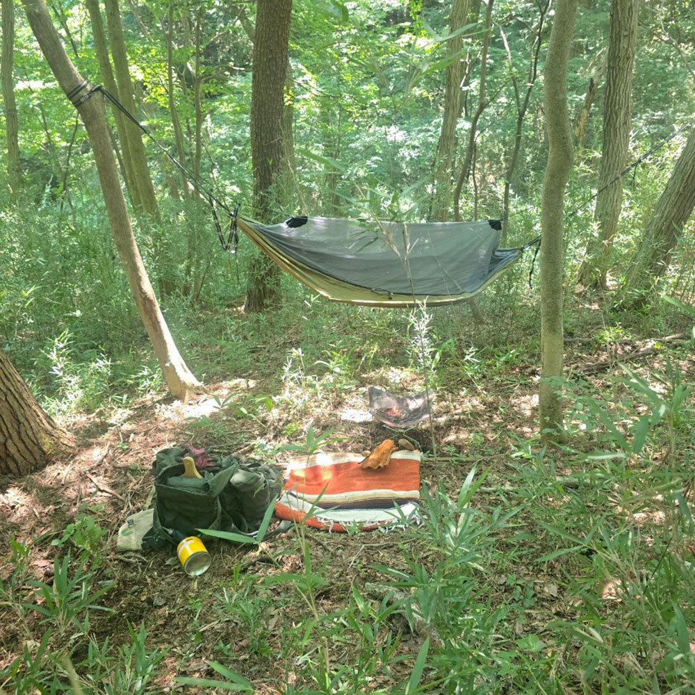 bushcraft campsite nasukogen tochigi japan