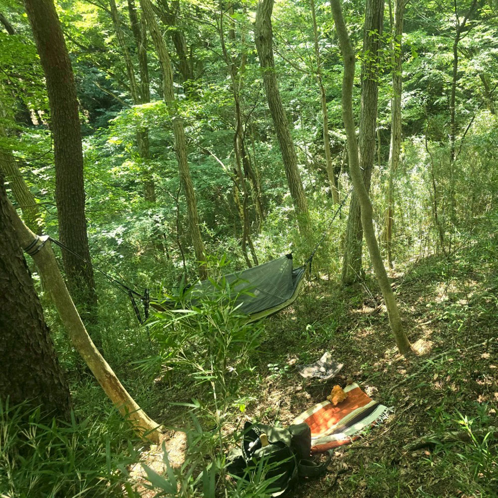 bushcraft campsite nasukogen tochigi japan