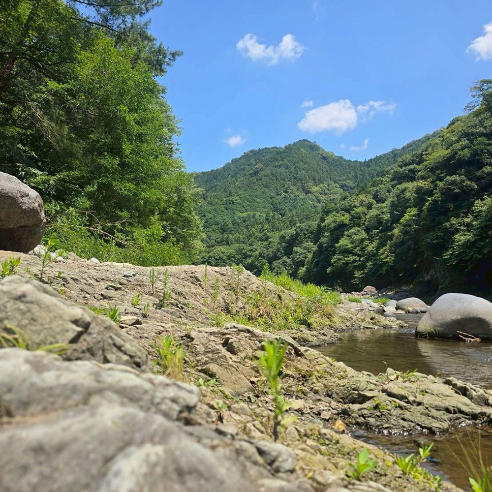 bushcraft campsite otsuki yamanashi japan