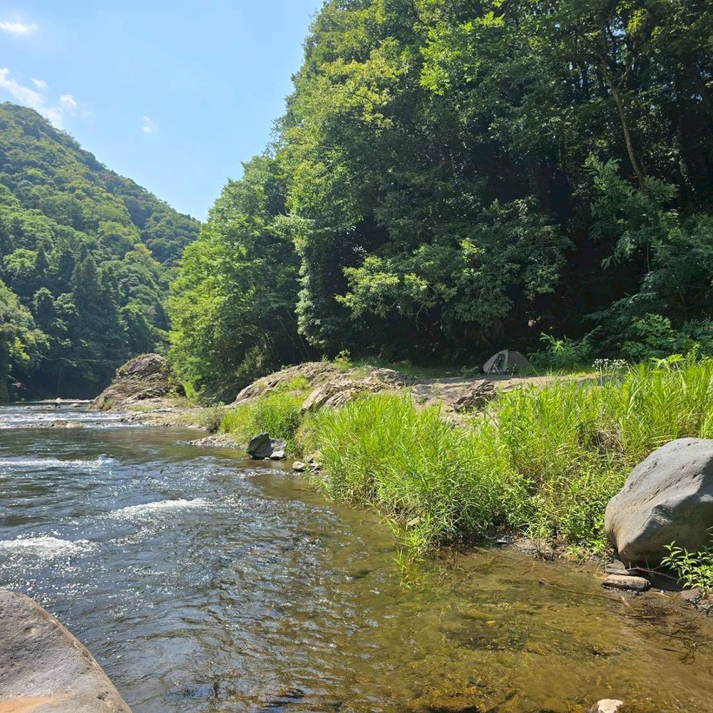 bushcraft campsite otsuki yamanashi japan
