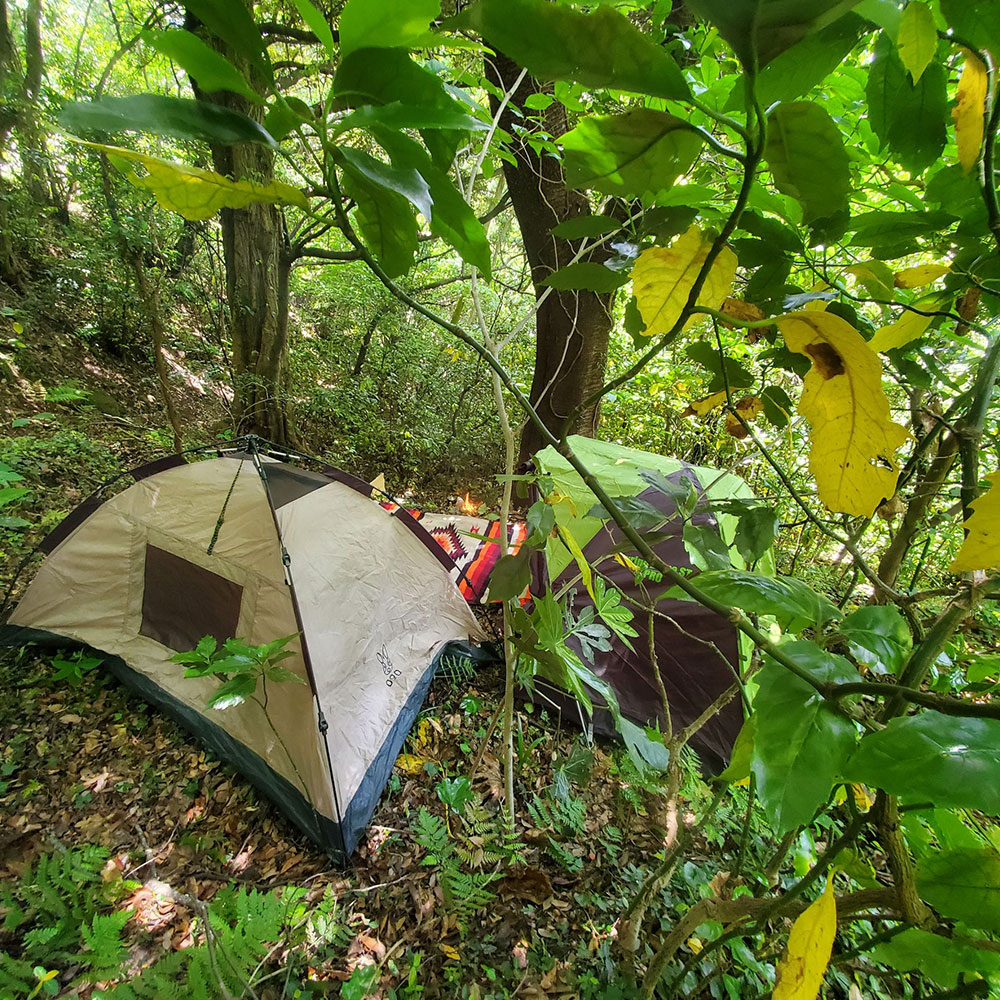bushcraft campsite shonan takatori yokosuka kanagawa japan
