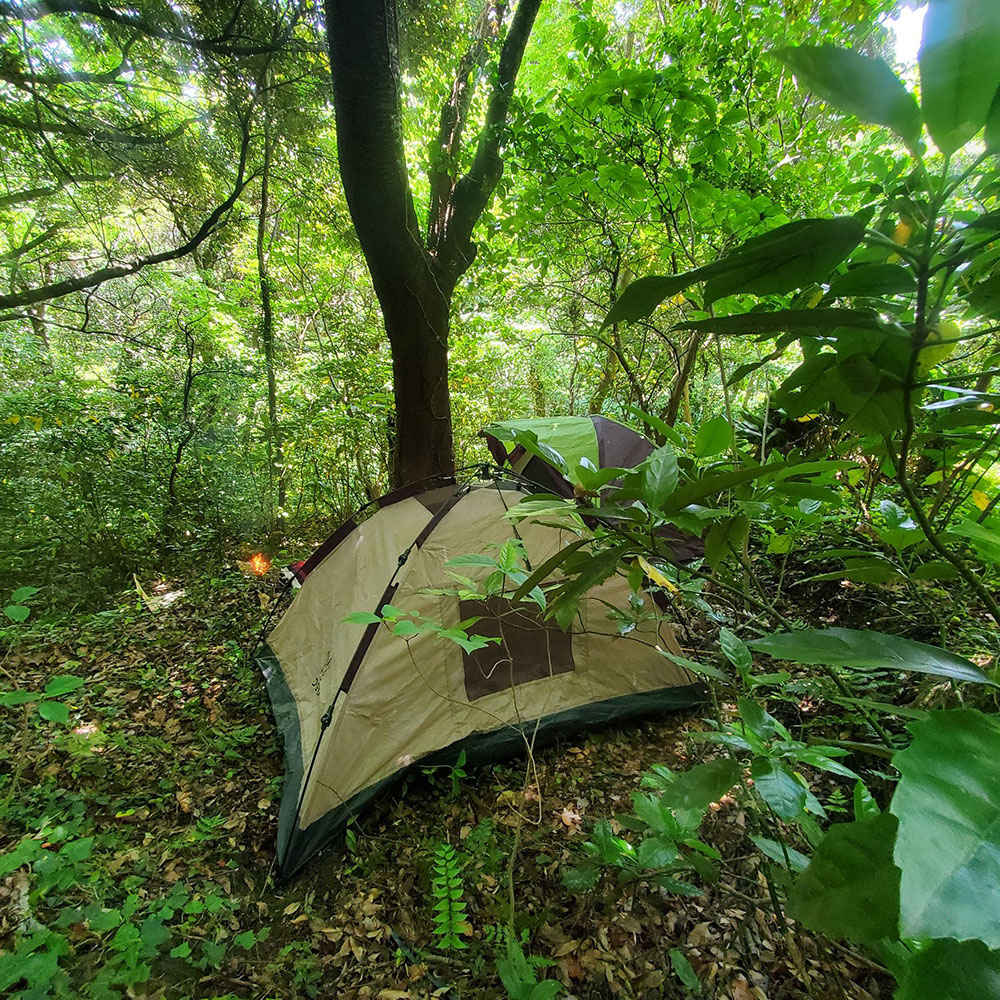 bushcraft campsite shonan takatori yokosuka kanagawa japan
