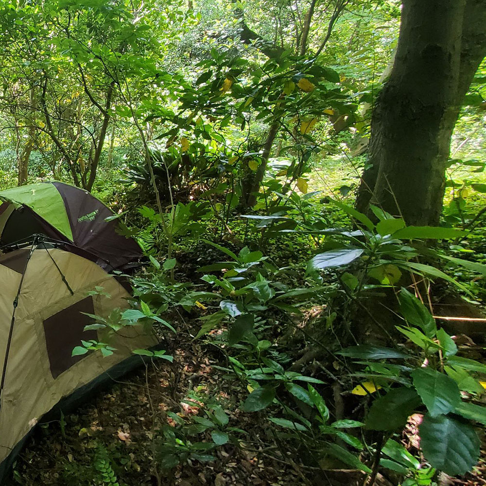 bushcraft campsite shonan takatori yokosuka kanagawa japan