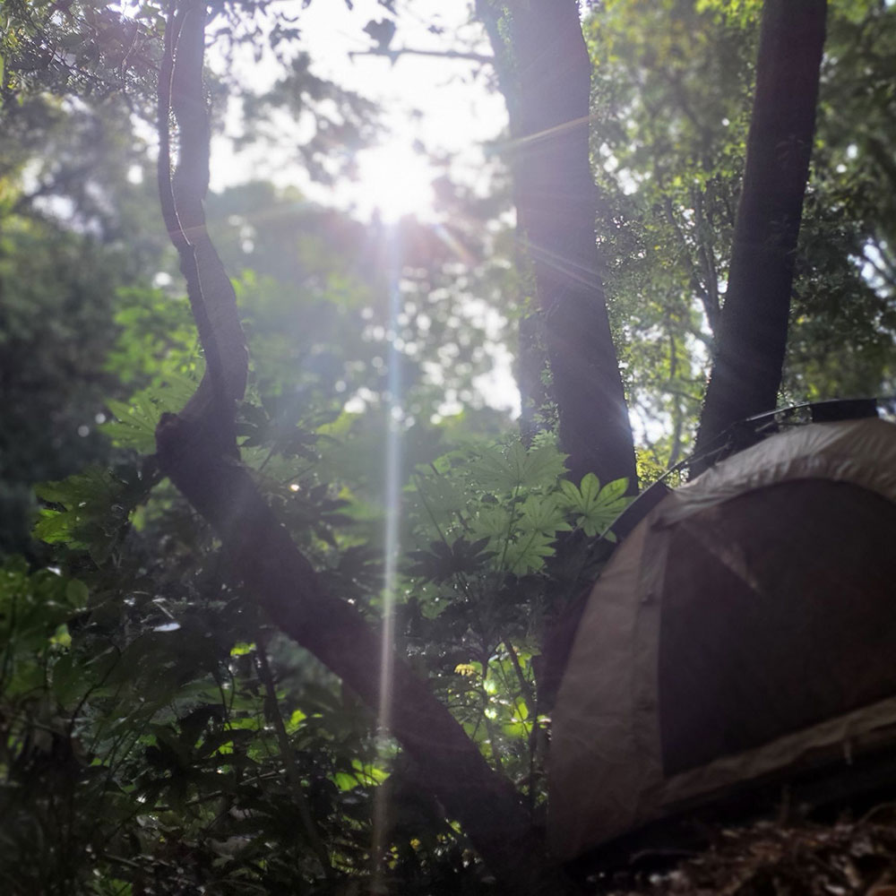 bushcraft campsite taura yokosuka kanagawa japan