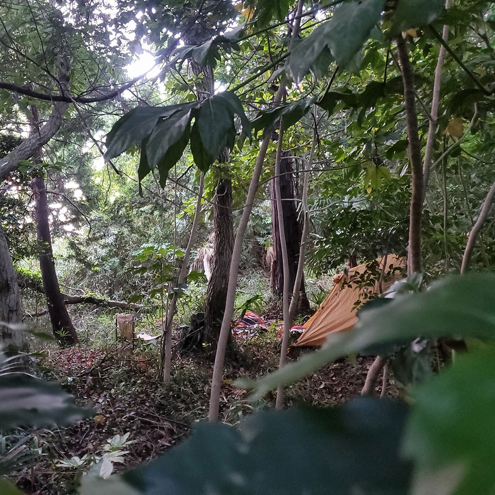 bushcraft campsite maioka totsuka yokohama  kanagawa japan