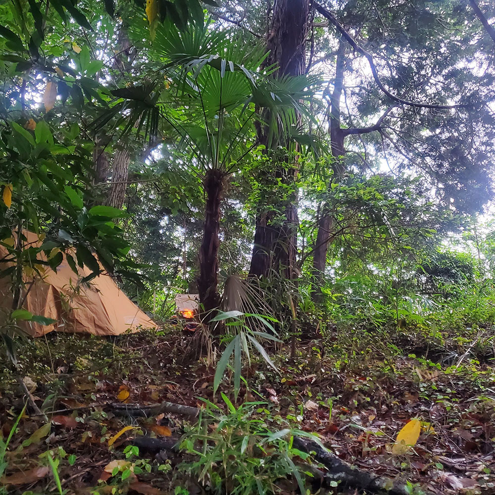 bushcraft campsite maioka totsuka yokohama  kanagawa japan