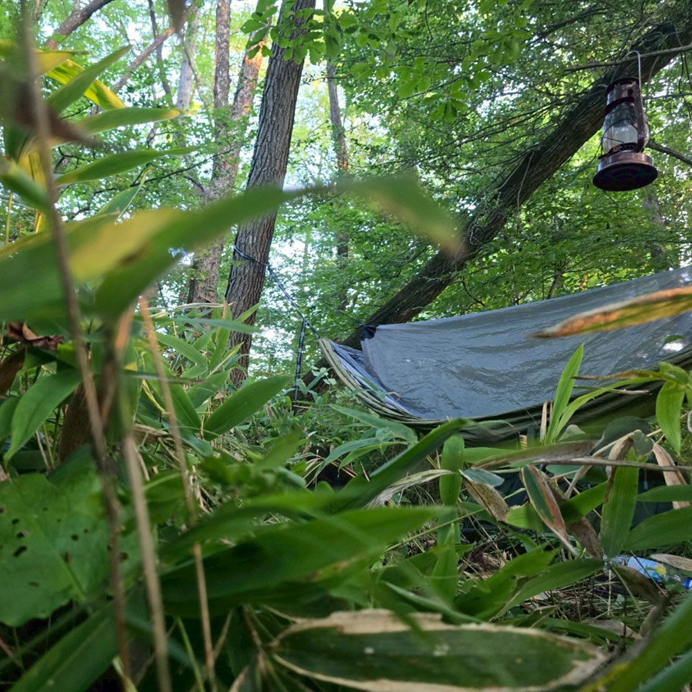 bushcraft campsite tsumagoi nagano japan