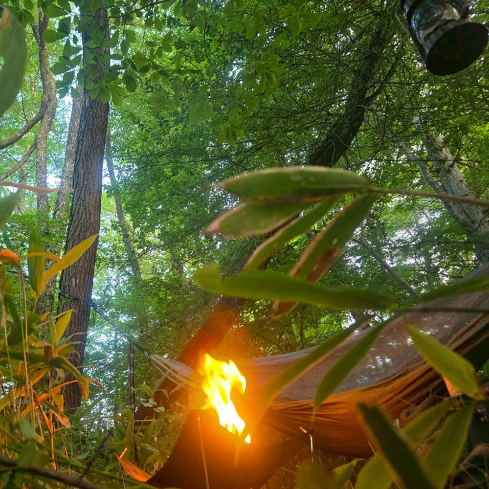 bushcraft campsite tsumagoi nagano japan