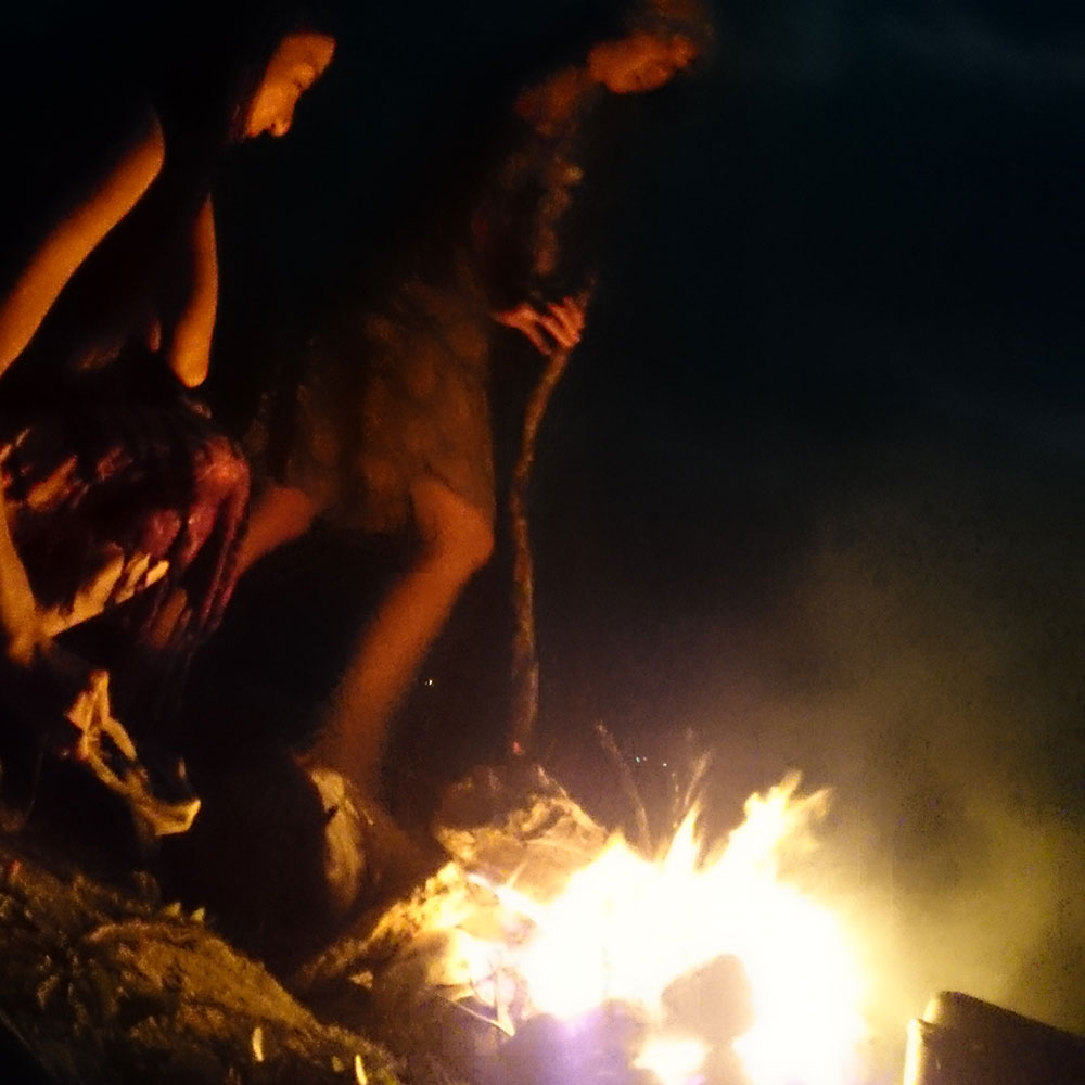 bushcraft campsite uppama beach gesashi higashison  okinawa japan