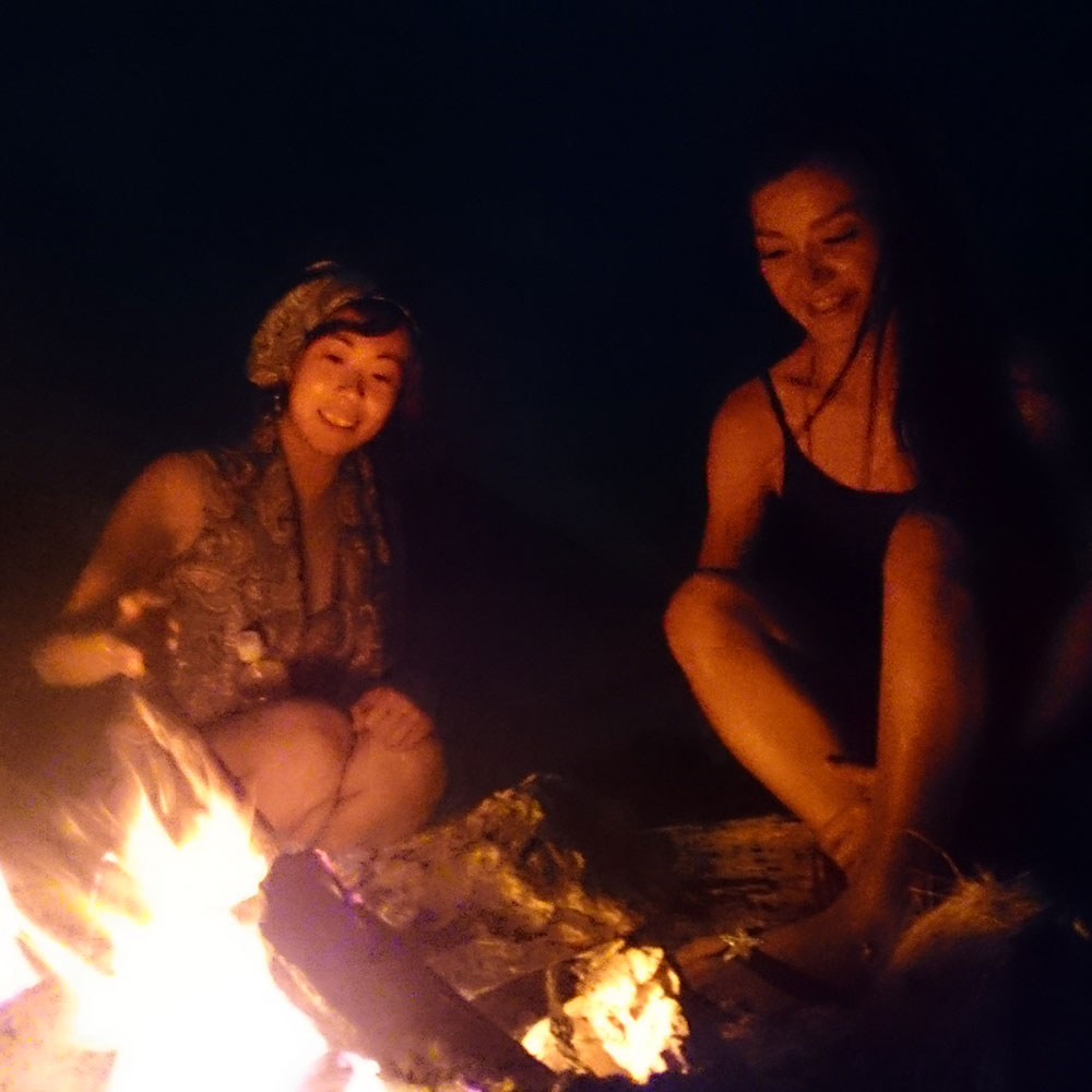 bushcraft campsite uppama beach gesashi higashison  okinawa japan