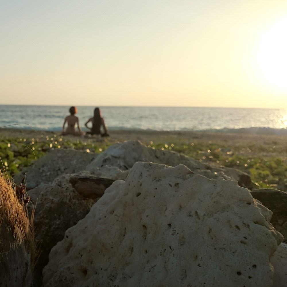 bushcraft campsite uppama beach gesashi higashison  okinawa japan