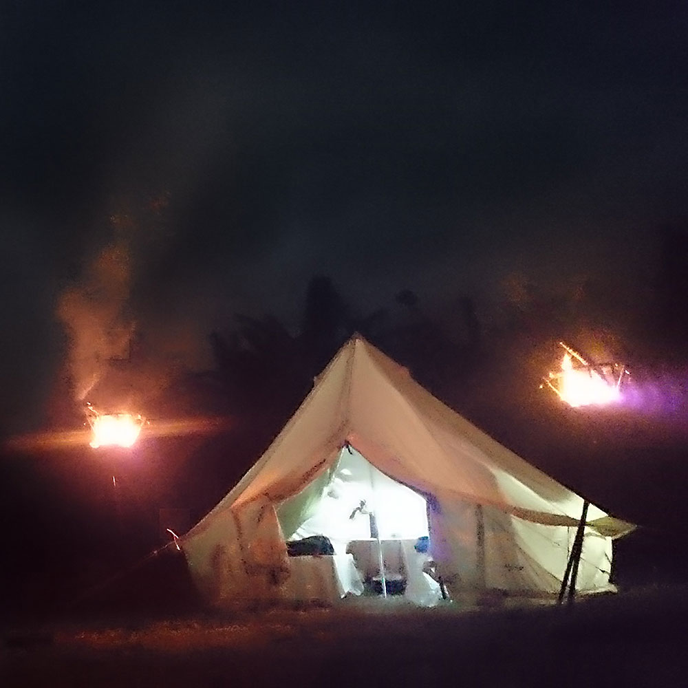 bushcraft campsite uppama beach gesashi higashison  okinawa japan