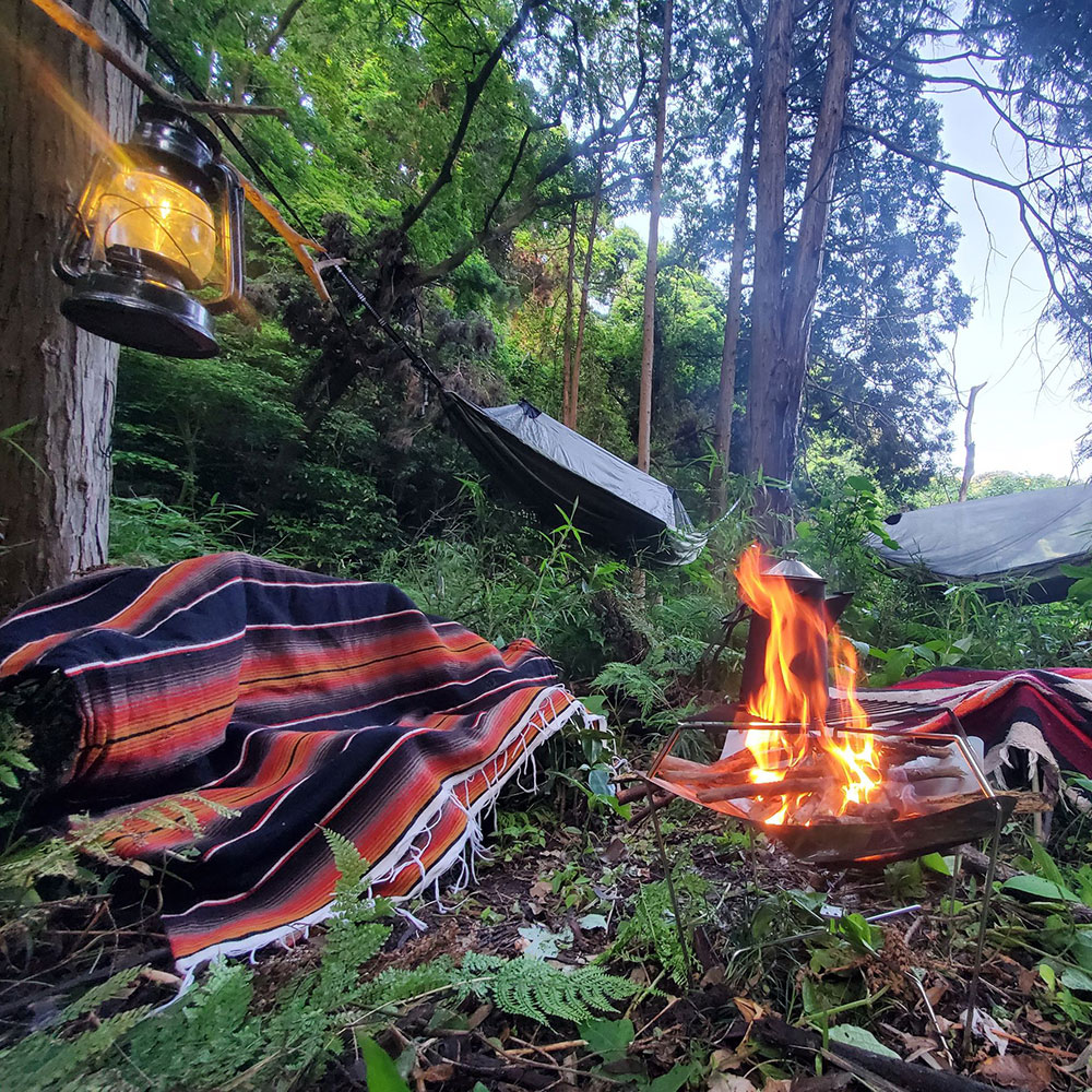 bushcraft campsite kamiyamaguchi hayama kanagawa japan