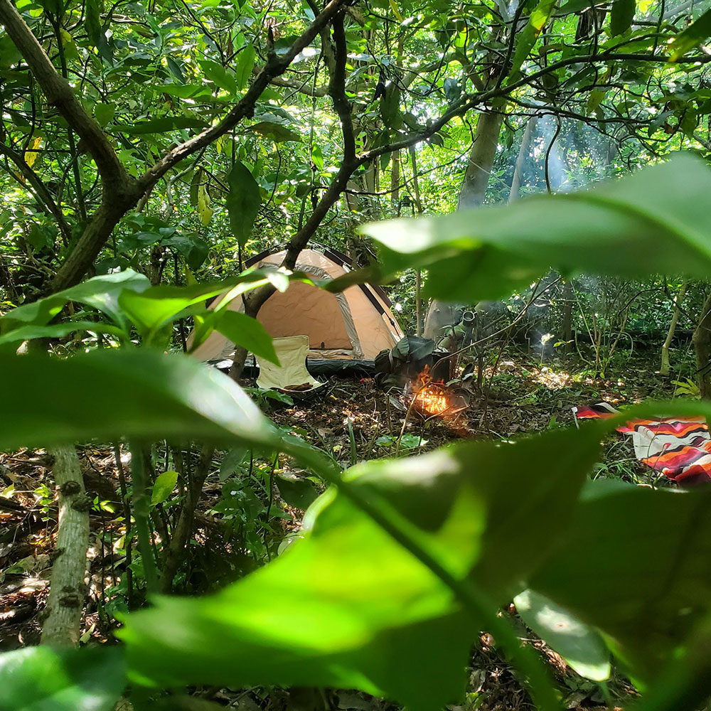 bushcraft campsite sakurayama zushi kanagawa japan